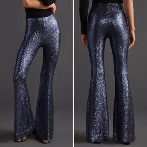 NWT Anthropologie The Joni Sequined Flare Pants | 14